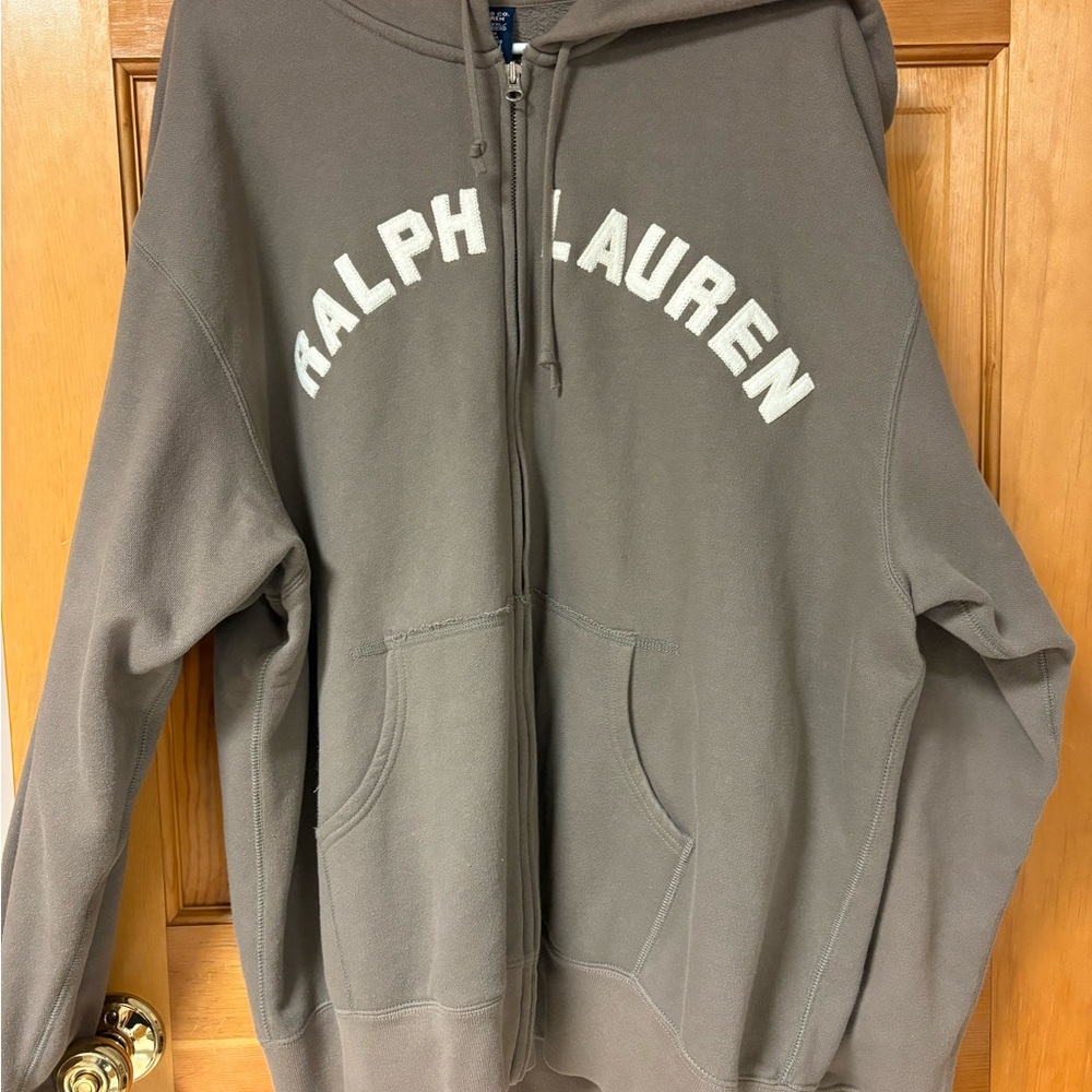 Ralph Lauren Charcoal Zip-Up Hoodie